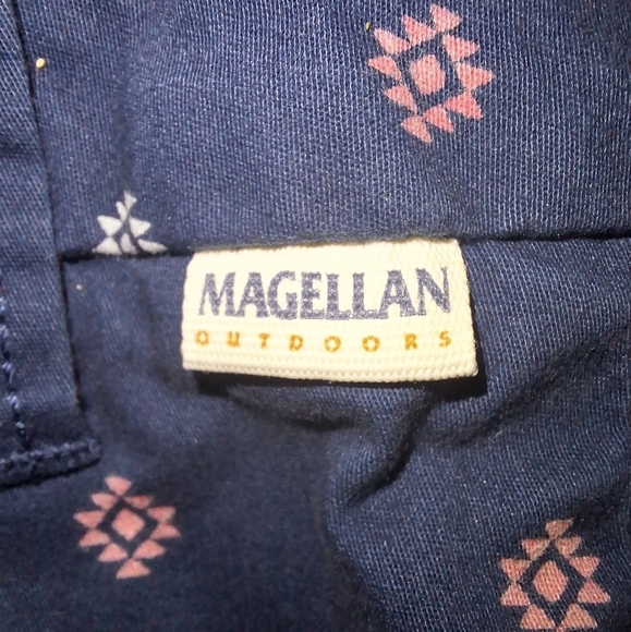 A pair of Magellan ladies shorts in a size 12. It features a geometric pattern. - Picture 2 of 5